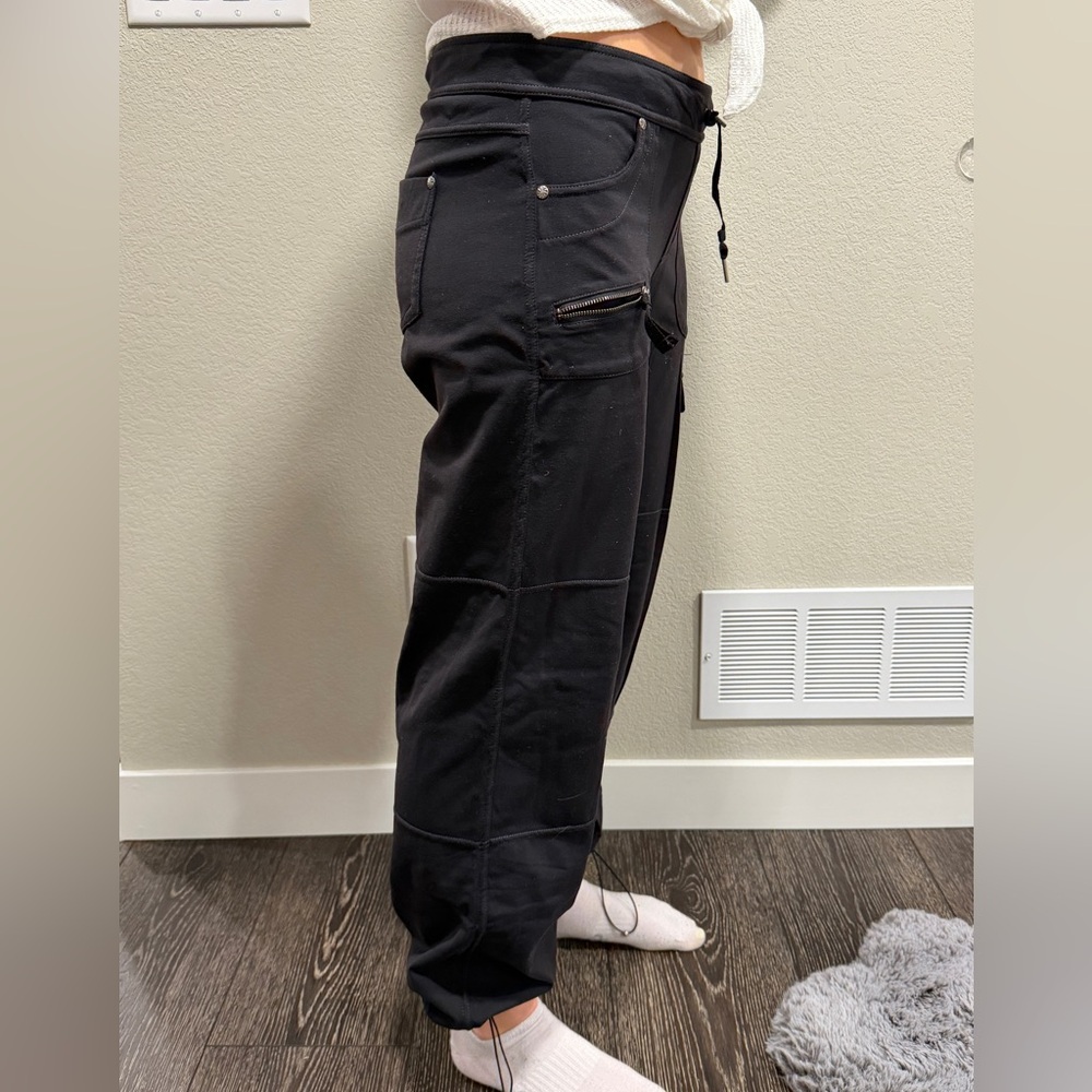 Athleta Black Drawstring Active Pants - image 2